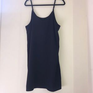 Black slip dress